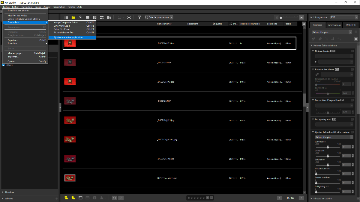 2021-12-02 Nikon Studio interface to applications (menu).png